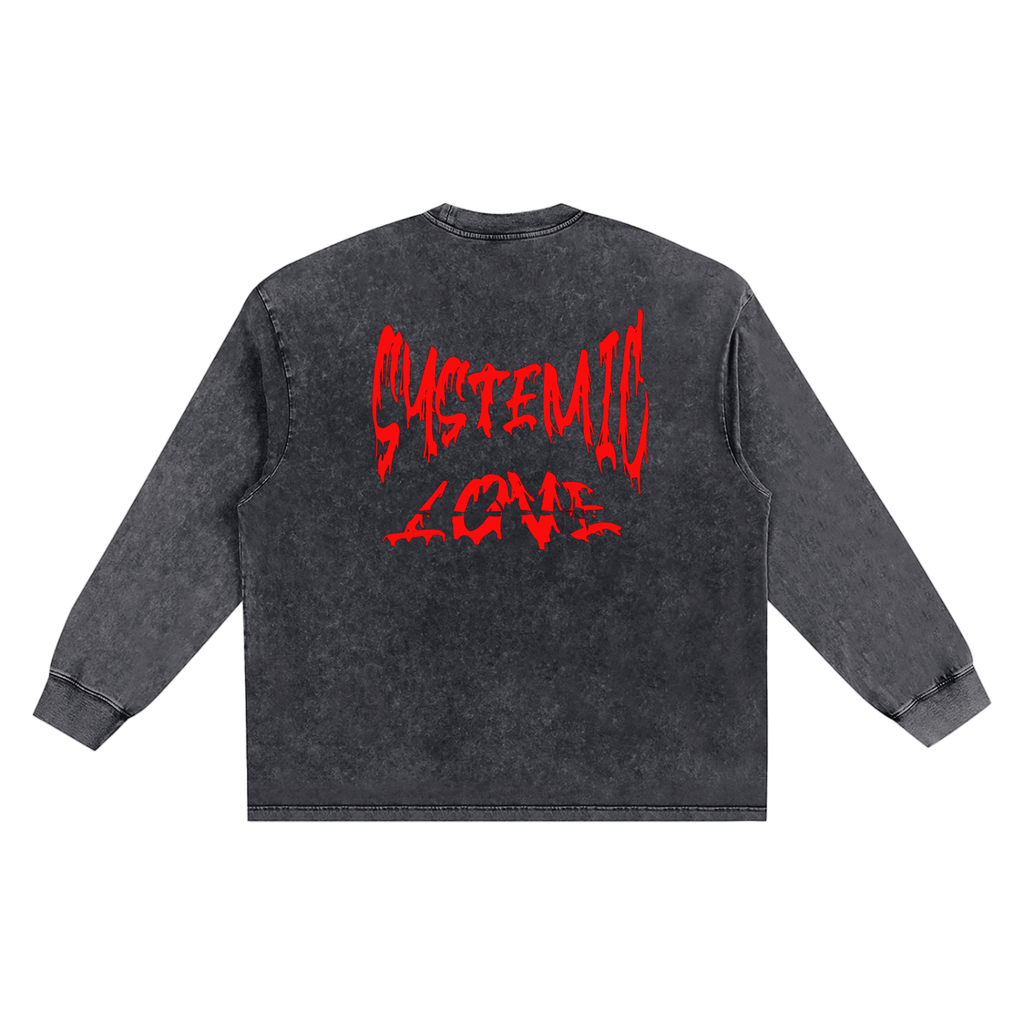 Snow Washed Frayed Edge T-Shirt