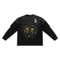 Sunfade Hand-Frayed Faux Two-Piece T-Shirt