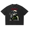 Unisex Washed Boxy Studded T-Shirt