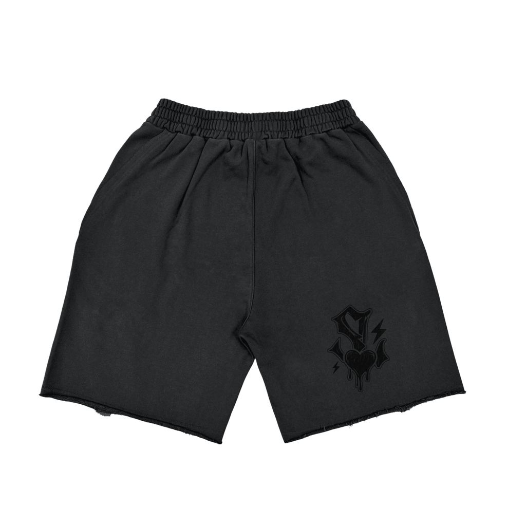 Vintage Washed Tiger Stripes Short Pants